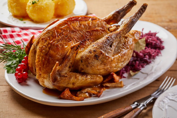 Roasted Pheasant Christmas